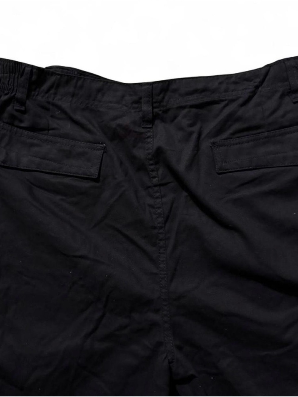 High Surf Men Cargo Shorts 36 38 Black 6 Pocket 100% Cotton Elastic Waist NWT - Picture 5 of 5